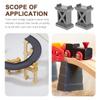 SAFIGLE 6pcs Train Bridge Pier Track Railway AccessoriesElevation Support Blocks for Toy Sets Compatible with Major Wooden Train Brands Ideal for Creative Play view 2