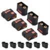 SoloGood QS8 Connector Plug High Current Anti-Spark Black Connector Male and Female for FPV Drone RC Car Battery Charger Plug(3 Pairs) view 1