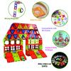 BUBUQE Magnetic Tiles Parking Building Playset with 10 Pull-Back Metal Cars for Kids Construction STEM Toy Preschool Creativity Learning Birthday Gift for Girls Boys Toddlers 3 4 5 6 7 8 view 3