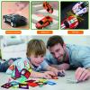 BUBUQE Magnetic Tiles Parking Building Playset with 10 Pull-Back Metal Cars for Kids Construction STEM Toy Preschool Creativity Learning Birthday Gift for Girls Boys Toddlers 3 4 5 6 7 8 view 4