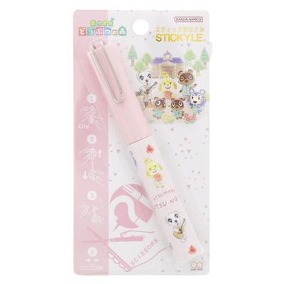Sunstar Stationery S3721108 Animal Crossing Scissors, Portable, Pink