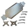 DYNWAVE Carbon Fiber Chassis Skid Plate DIY Replacement for 144001 RC Crawler Car Parts Remote Control Vehicle Accs, and Spare Parts view 1