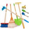 POMIKU 8PCS Kids Gardening Tools, Kids Rake and Shovel Set, Toddler Outdoor Yard Tools, Garden Toys Gifts for Boys Girls Age 3 4 5 6 7 8 Years Old view 1