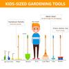POMIKU 8PCS Kids Gardening Tools, Kids Rake and Shovel Set, Toddler Outdoor Yard Tools, Garden Toys Gifts for Boys Girls Age 3 4 5 6 7 8 Years Old view 2