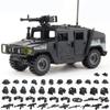 DOUBLEEAGLE IMDUSTRY(CHINA)LIMITED Military Vehicle Building Toy for Age 6+, Army Car Model with 6 Soldier Figures, Building Block Toys Gifts for Boys view 1