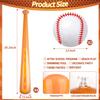 ZHBDMGK Inflatable Baseball Bat and Ball for Kids, 6Pcs Jumbo Baseball Beach Ball Set Including 4Pcs 40 Inch Baseball Bat Inflates and 2Pcs Beach Ball Baseball for Baseball Party Sports Game view 2