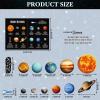 Crtiin 70 Pcs Giant Magnetic Solar System Planet Magnetic for Fridge Planets Whiteboard Display Magnets for Kids Solar System Toys Reusable Educational Learning Toys Kit for Kid Toddler Classroom Home view 3