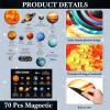 Crtiin 70 Pcs Giant Magnetic Solar System Planet Magnetic for Fridge Planets Whiteboard Display Magnets for Kids Solar System Toys Reusable Educational Learning Toys Kit for Kid Toddler Classroom Home view 4