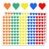 3000 Pieces - 1/2" Small Heart Stickers for Kids, Mini Tiny Heart Shaped Labels - 5 Colors view 1