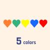 3000 Pieces - 1/2" Small Heart Stickers for Kids, Mini Tiny Heart Shaped Labels - 5 Colors view 2