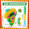 Lewtemi Cactus Piata Mini Sombrero Party Hats Mexican Fiesta Decorations with Piata Stick Blindfold Confetti Set, 16.1 x 13 x 3 Inch view 2