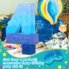 Sratte Number 1 2 3 4 5 6 7 8 9 Piata with Stick Blindfold Confetti, Gradient Blue Piata for Kids Boys Girls Birthday Party Anniversary Decorations Supplies(Number 4) view 3