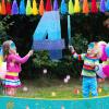 Sratte Number 1 2 3 4 5 6 7 8 9 Piata with Stick Blindfold Confetti, Gradient Blue Piata for Kids Boys Girls Birthday Party Anniversary Decorations Supplies(Number 4) view 4