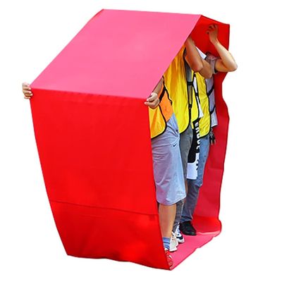 4-20M Teamwork Games Playing Run MatAdult Kids Outdoor Activities Party Coordination Cooperative Game Rolling Run Mat (Color : Red, Size : Adult-20M)