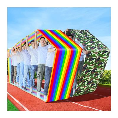 2 Pcs Field Day Teamwork Sports Game Playing Run Mat, Kids Adult Teamwork Play Group Learning Activity Sports Equipment (Size : Adult-6M)