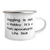 Beautiful Juggling Gifts, Juggling is not a Hobby. It's a Post-apocalyptic Life Skill, Birthday 12oz Camper Mug For Juggling view 2