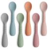 ME.FAN Silicone Baby Feeding Spoons [6 Pack] - First Stage Infant Spoons, Training Spoon for Self Feeding Babies and Toddlers view 1