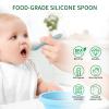 ME.FAN Silicone Baby Feeding Spoons [6 Pack] - First Stage Infant Spoons, Training Spoon for Self Feeding Babies and Toddlers view 3