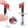 Aluminum RC Shocks Adjustable 53mm Long Shock Absorber Damper for 1/24 Axial Modified Scx24 Vehicles Upgrade Parts (Red) view 2