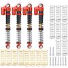 Aluminum RC Shocks Adjustable 53mm Long Shock Absorber Damper for 1/24 Axial Modified Scx24 Vehicles Upgrade Parts (Red) view 3