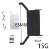 Universal Metal Simulation Oil Tank + Exhaust Pipe for Traxxas 1:18 TRX4M Ford Bronco Crawler 97074-1 / TRX4M Land Rover Defender 97054-1 Upgrades - Black view 2