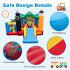 OLAKIDS Inflatable Bounce House, Train Theme Kids Jumping Castle with Slide Ball Pit Basketball Rim, Indoor Outdoor Inflatable Obstacle Course with 950W Blower 50PCS Ocean Balls Carry Bag view 4