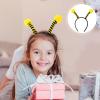 NUOBESTY Bee Headband Kids Costume Party Headwear with Cute Bee Antennae Hairbands for Children S Day Birthday Cosplay Accessories view 4