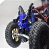 Aluminum 7075-T6 Servo Mount for Traxxas 1:18 TRX4M Ford Bronco Crawler 97074-1 / TRX4M Land Rover Defender 97054-1 / TRX4M K10 High Trail Crawler 97064-1 Upgrades - Black view 2