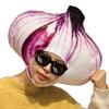 BEESUM 2023 Realistic Onion Head Mask Plush Vegetable Dress Up Hat Adult Halloween Christmas Party Costume view 1