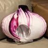 BEESUM 2023 Realistic Onion Head Mask Plush Vegetable Dress Up Hat Adult Halloween Christmas Party Costume view 2