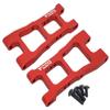 NHX RC Aluminum Front/Rear Lower Suspension Arms for 1/10 Redcat Blackout XTE/XBE/SC -Red view 1
