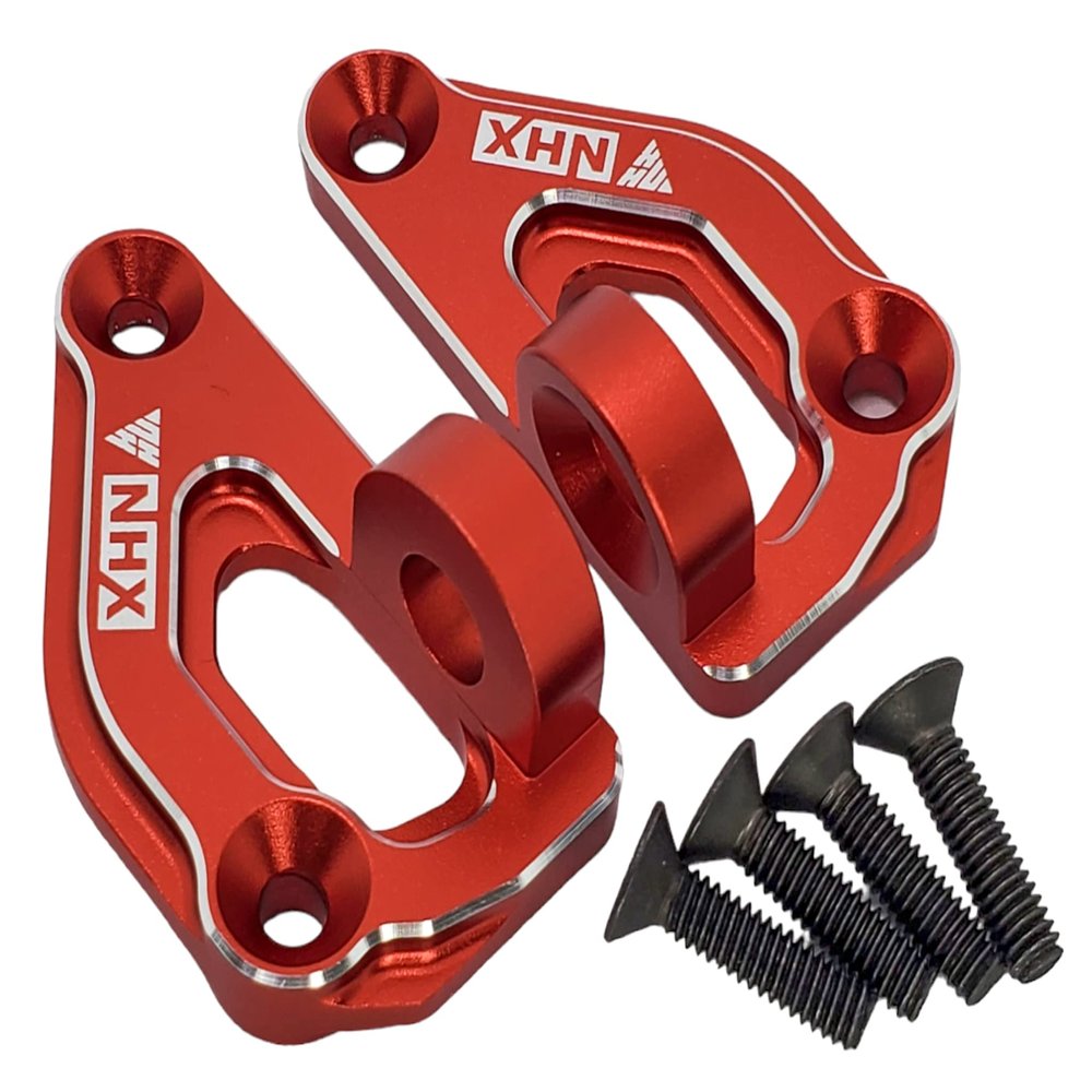 NHX RC Aluminum Body Mounts for Axial SCX6 -Red