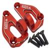 NHX RC Aluminum Body Mounts for Axial SCX6 -Red view 1