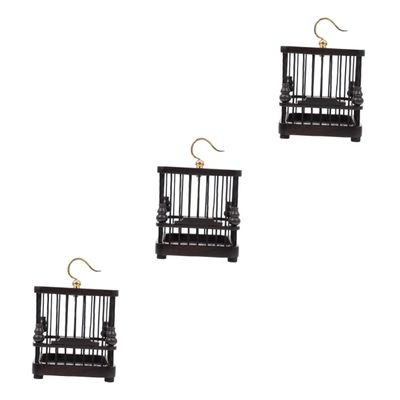 balacoo 3 pcs Grasshopper cage Caterpillar cage Cricket Storage Holder Kit Critter Habitat cage Cricket Cage Parrot Carrier Butterfly House Wooden Birdcage Portable Travel