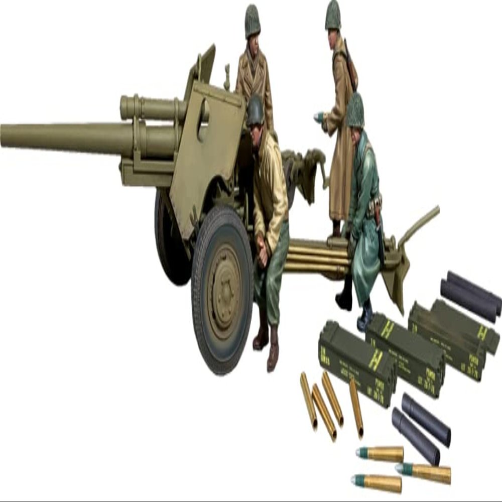 W. Britain World War 2 Allies 25145 U.S. Army 3 inch Anti Tank Gun Set 1:30 Scale Metal