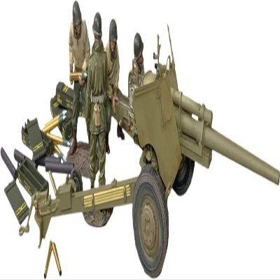 W. Britain World War 2 Allies 25146 U.S. Army 3 inch Anti Tank Gun Set 1:30 Scale Metal