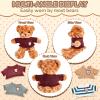 Sratte 8 Pcs Doll Clothes Plush Bear Clothes Cute Stuffed Animal Doll Accessories Bear Sweater Outfit Fit Most 14-18 Inch Christmas Bears Animal Plush Dolls Stuffed Toys Gift view 3