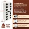 Alex Cramer Le Club Luxury Domino Set with USA-Made Handcrafted Walnut Case and Cribbage Top - 28 Tournament Quality Indestructible Spinner Dominoes. Gold & Nickel pegs view 3