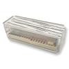 Lucite Mahjong Premium Set - Tiles, Holders, and Storage Acrylic Box Included (Clear w White Marble Cover) view 2