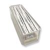 Lucite Mahjong Premium Set - Tiles, Holders, and Storage Acrylic Box Included (Clear w White Marble Cover) view 4