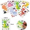 24 Pieces Make Your Own Dinosaur Stickers for Kids Toddlers with Dinosaur System DIY Craft Kids Party Favor Supplies Crafts view 2