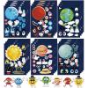 24 Pieces Make Your Own Planet Stickers Make A Face Stickers for Kids Toddlers with Planets Solar System DIY Craft Kids Party Favor Supplies Crafts view 1