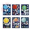 24 Pieces Make Your Own Planet Stickers Make A Face Stickers for Kids Toddlers with Planets Solar System DIY Craft Kids Party Favor Supplies Crafts view 2