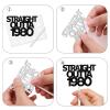 18pcs Black Gold Glitter Dessert Cupcake Pick for Straight Outta 1980 Cheer to 46 Years Old Theme Decor Supplies Happy 46th Birthday Party Decoration view 4