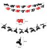 30 Pieces Dirt Bike Birthday Decoration Dirt Bike Party Supplies Banner Cake Cupcake Topper for Motocross Themed Banner Birthday Party Man or Boy Riding Room Wall Decoration view 2