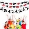 30 Pieces Dirt Bike Birthday Decoration Dirt Bike Party Supplies Banner Cake Cupcake Topper for Motocross Themed Banner Birthday Party Man or Boy Riding Room Wall Decoration view 3