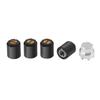 DJX 4PCS Aluminum M2.5 Wheel Nut Center Cap Locking Hubs for TRX-4M TRX4M Etc 1/18 RC Crawler Car (Black and Gold) view 1