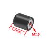 DJX 4PCS Aluminum M2.5 Wheel Nut Center Cap Locking Hubs for TRX-4M TRX4M Etc 1/18 RC Crawler Car (Black and Gold) view 4