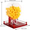Lottery Machine, Manual Lottery Machine, Lottery Props, Two-Color Ball, Random Ball Selection, Lottery Box Supermarkets Including Acrylic Bingo Cage, 100 Pcs Ball, Hand Crank Ball Number Selector view 2