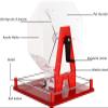 Lottery Machine, Manual Lottery Machine, Lottery Props, Two-Color Ball, Random Ball Selection, Lottery Box Supermarkets Including Acrylic Bingo Cage, 100 Pcs Ball, Hand Crank Ball Number Selector view 3